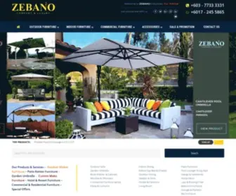 Zebano.com.my(Indoor and Outdoor Furniture ZEBANO) Screenshot