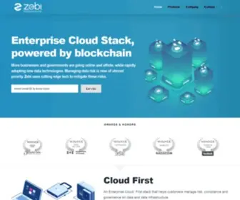 Zebi.io(Blockchaining Big Data) Screenshot