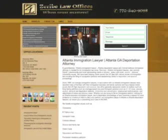 Zebimmigrationlawyer.com(770-840-9098 A good Atlanta immigration lawyer) Screenshot