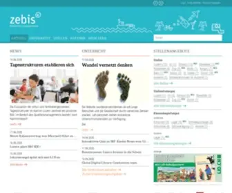 Zebis.ch(Startseite) Screenshot