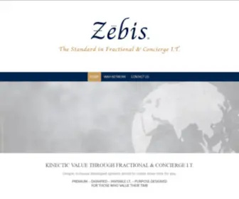 Zebis.com(The Standard in Fractional & Concierge I.T) Screenshot