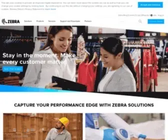 Zebra.com(Zebra Technologies) Screenshot