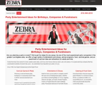 Zebraentertainmentandevents.com(Zebra Entertainment And Events) Screenshot