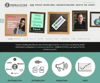 Zebralution.com(ZEBRALUTION Digital Media Distribution) Screenshot