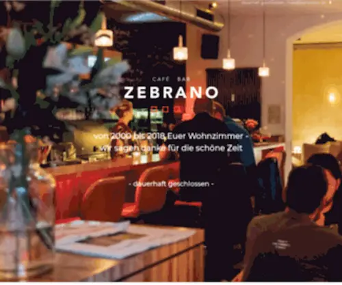 Zebranobar.de(ZEBRANO Café Bar) Screenshot