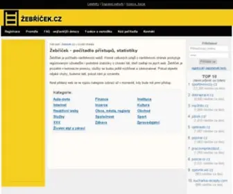 Zebricek.cz(Statistiky Žebříček.cz) Screenshot