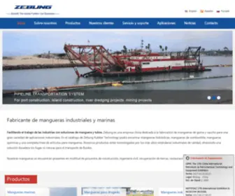 Zebungmarinehose.es(Fabricante de mangueras de goma) Screenshot