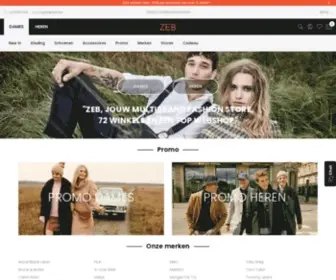 Zebweb.be(Online Multibrand Fashion Store) Screenshot