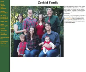 Zechiel.com(David Zechiel Family) Screenshot