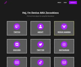 Zecookiess.com(Twitch Streamer) Screenshot
