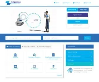 Zecruiters.com(Jobs, Recruitment, and Career Opportunities) Screenshot