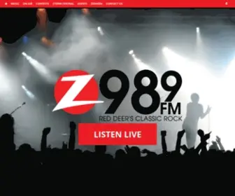 Zed989.com(Z 98.9 Red Deer's Classic Rock) Screenshot