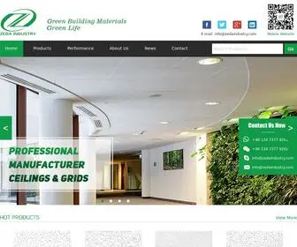 Zedaindustry.com(Manufacturer of Mineral Fiber Ceiling Tiles) Screenshot