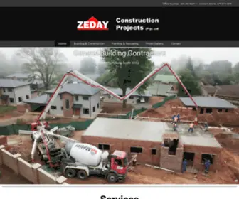Zeday.co.za(Construction Projects) Screenshot