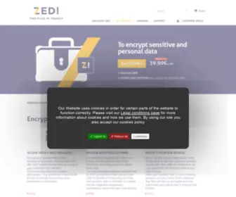 Zedencrypt.com(Encrypting sensitive and personal data) Screenshot