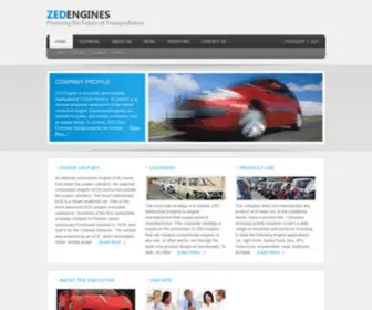 Zedengines.com(ZED Engines) Screenshot