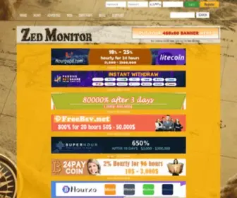 Zedmonitor.com(Best Hyip Programs Monitor & Rating) Screenshot