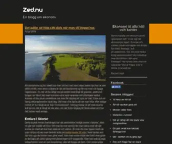 Zed.nu(En blogg om ekonomi) Screenshot