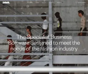 Zedonk.co.uk(ZEDONK Specialist ERP Software for the Fashion & Design Business) Screenshot