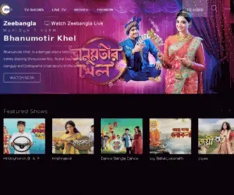 Zeebangla.com(Zee Bangla official website) Screenshot