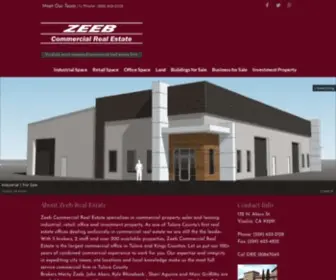 Zeebre.com(Zeeb commercial real estate specializes in commercial property sales and leasing) Screenshot