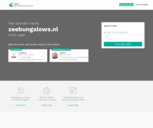 Zeebungalows.nl(Zeebungalows) Screenshot