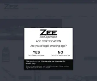 Zeecigs.com(Electronic Cigarettes) Screenshot