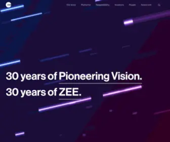 Zee.com(ZEE Entertainment Corporate Website) Screenshot