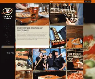 Zeekspizza.com(Northwest Beer and Pizza) Screenshot