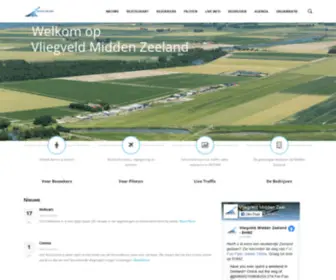 Zeeland-Airport.nl(Vliegveld Midden Zeeland) Screenshot