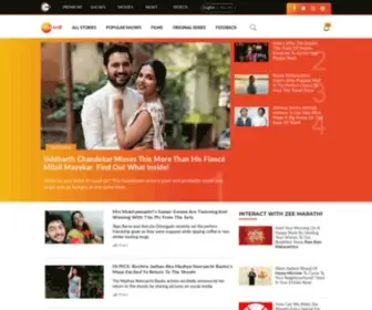 Zeemarathi.com(Zee Marathi official website) Screenshot
