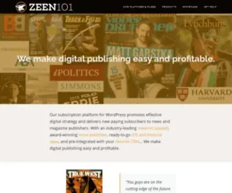 Zeen101.com(Leaky Paywall for WordPress) Screenshot