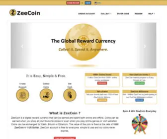 Zeepoints.com(The digital Coin that grows 24% per year) Screenshot
