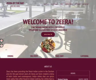 Zeeraindiancuisine.ca(Zeera By The Bay) Screenshot