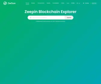 Zeescan.io(Zeepin Blockchain Explorer) Screenshot