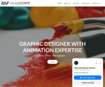 Zeeshanfarooqi.com(Zeeshan Ahmed Farooqi) Screenshot