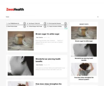 Zeeshealth.com(Zeeshealth for all) Screenshot