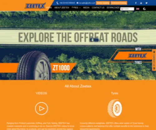 Zeetextyres.co.uk(ZEETEX UK Official Page) Screenshot