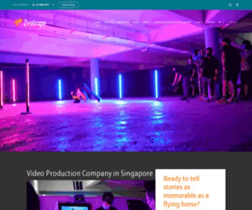 Zeetrope.com(Animation & Film Production Company In Singapore) Screenshot