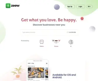 Zeew.eu(The #1 FREE Delivery system for any type of business) Screenshot