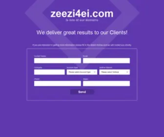 Zeezi4EI.com(Contact Us) Screenshot
