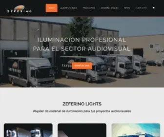 Zeferino.com(Iluminación profesional) Screenshot