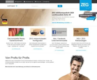 Zeg-Holz.de(Holzgroßhandel) Screenshot