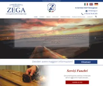 Zega.it(Funeraria Officia Roberto Zega Srl di Roma) Screenshot