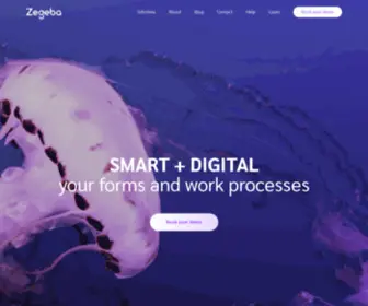 Zegeba.com(Your forms and work processes) Screenshot