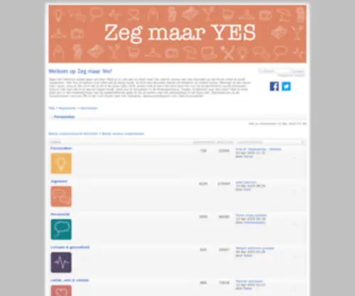 Zegmaaryes.nl(Zeg maar Yes) Screenshot