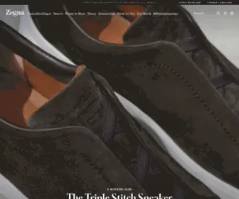 Zegna.cn(杰尼亚网站和在线商城) Screenshot