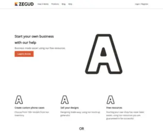 Zegud.com(Home) Screenshot