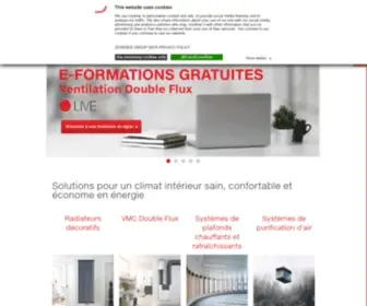 Zehnder.fr(Solutions pour un climat ambiant optimal) Screenshot