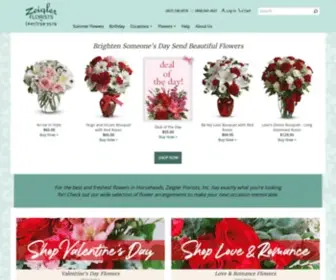 Zeiglerflorists.com(Flower Delivery by Zeigler Florists) Screenshot